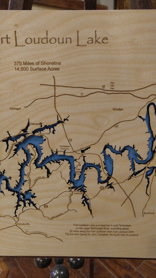 Fort Loudoun Lake Tennessee Map, Standout, Medium