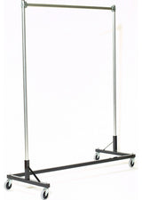 Z-Rack - Heavy Duty 60" Long Base Single Rail w/ 72" Uprights, Black