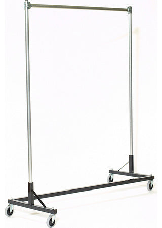 Z-Rack - Heavy Duty 60" Long Base Single Rail w/ 72" Uprights, Black