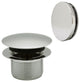 Illusionary Ball Joint Overflow with ADA approved Tip-Toe Drain, Polished Nickel