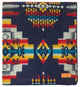 Ultra Soft Navy Blue Southwest Handmade Throw Blanket