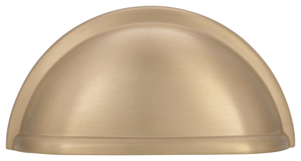 Amerock Traditional 3" 76 mm Center-to-Center Cabinet Cup Pull, Golden Champagne