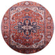 Ahgly Company Indoor Round Mid-Century Modern Area Rugs, 4' Round