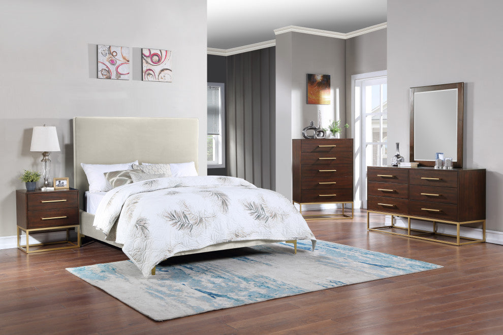 Maxine Mirror, Dark Cherry Finish