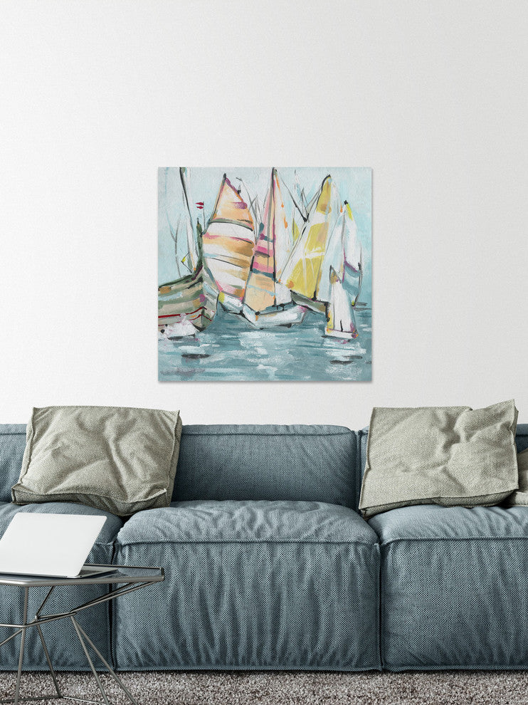 "It's High Time" Painting Print on Wrapped Canvas, 32"x32"