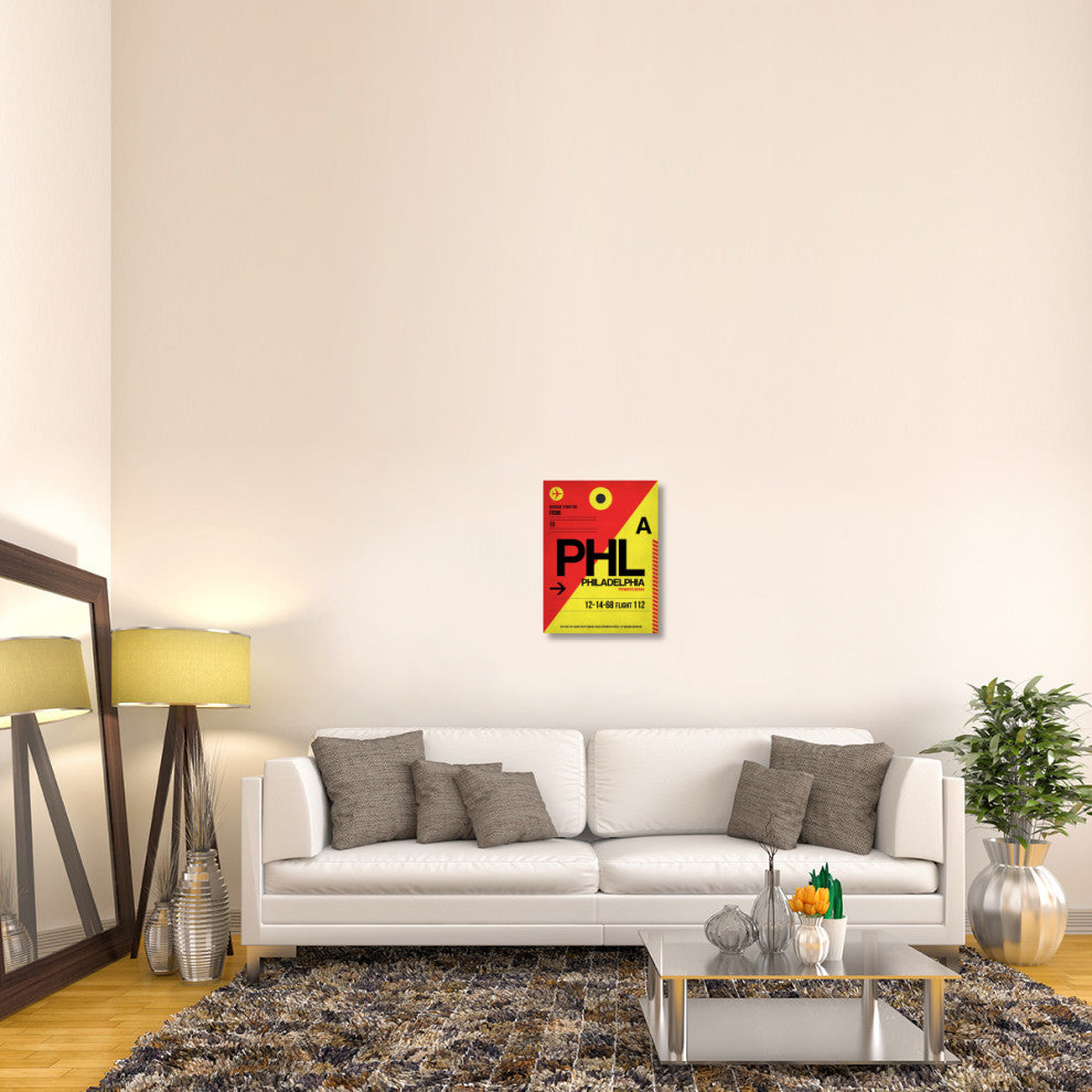"PHL Philadelphia Luggage Tag 2" Fine Art Print