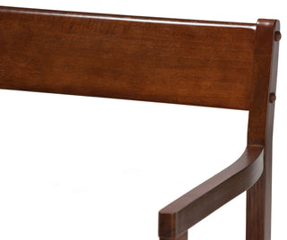 Helene Modern Warm Grey Fabric and Dark Brown Finished Wood 6-Piece Dining Set