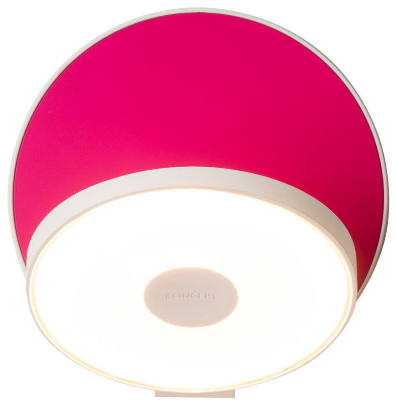 Gravy Wall Sconce, Matte Hot Pink, Plug-In Version