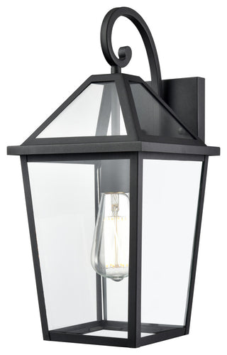 1 Light 8.25 in. Textured Black Outdoor