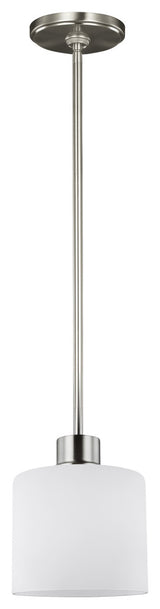 Canfield 1-Light Mini-Pendant, Brushed Nickel