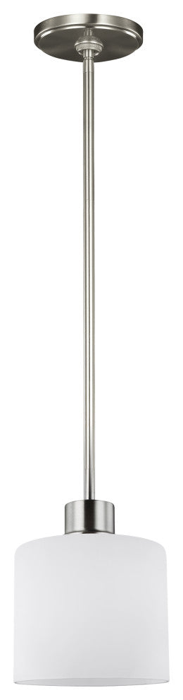 Canfield 1-Light Mini-Pendant, Brushed Nickel