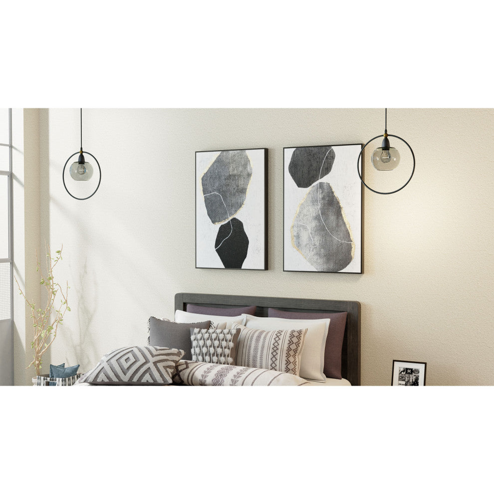 Stoney Silhouettes Hand Painted Canvas, Stoney Silhouettes Ii