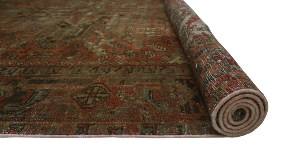 Fine Vintage Heriz Danniel Rust Rug