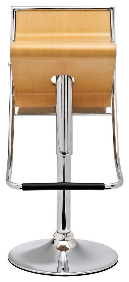 Modern Contemporary Dining Kitchen Wood Bar Stool Natural