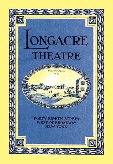 Longacre Theatre - Fine Art Giclee Print 24" x 36"