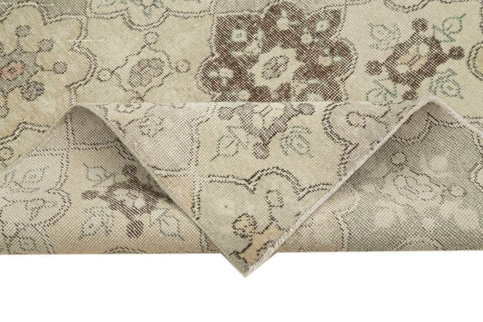 Rug N Carpet - Handwoven Turkish 5' 3'' x 9' 11'' Antique Vintage Rug