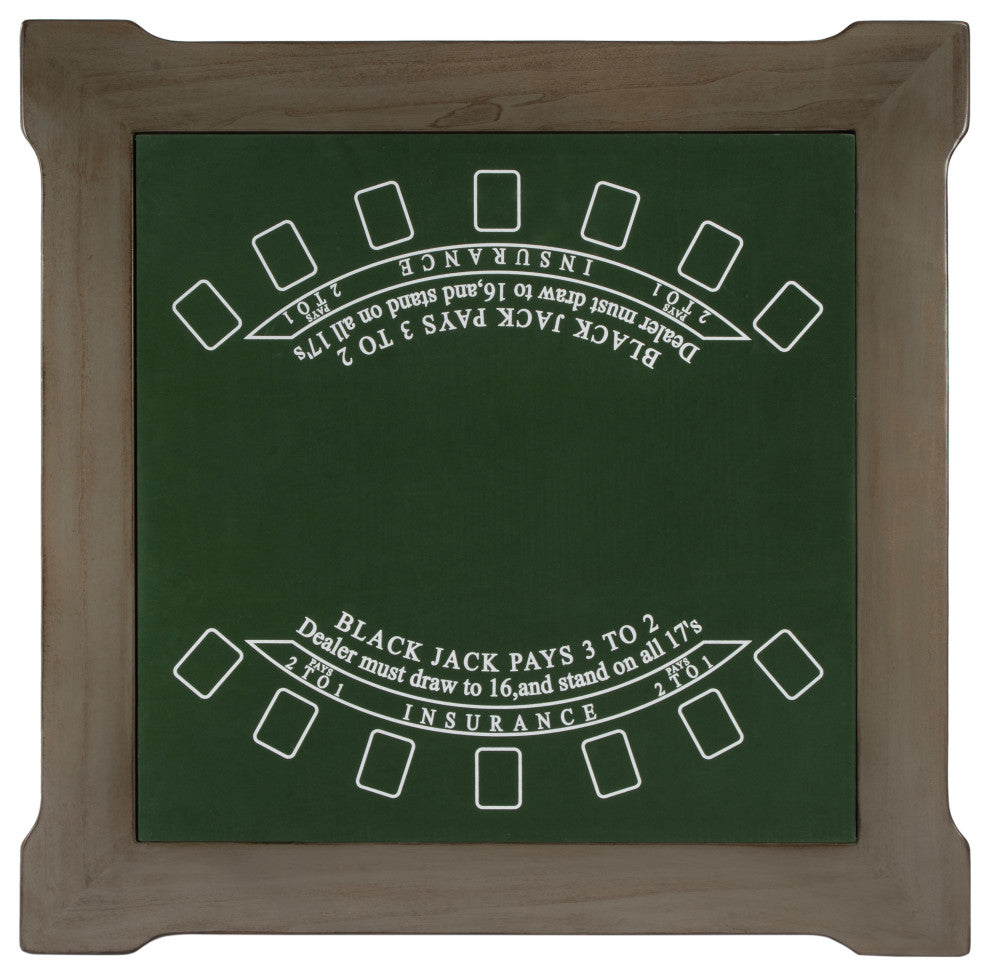 Butler Vincent Silver Satin Multi Game Table