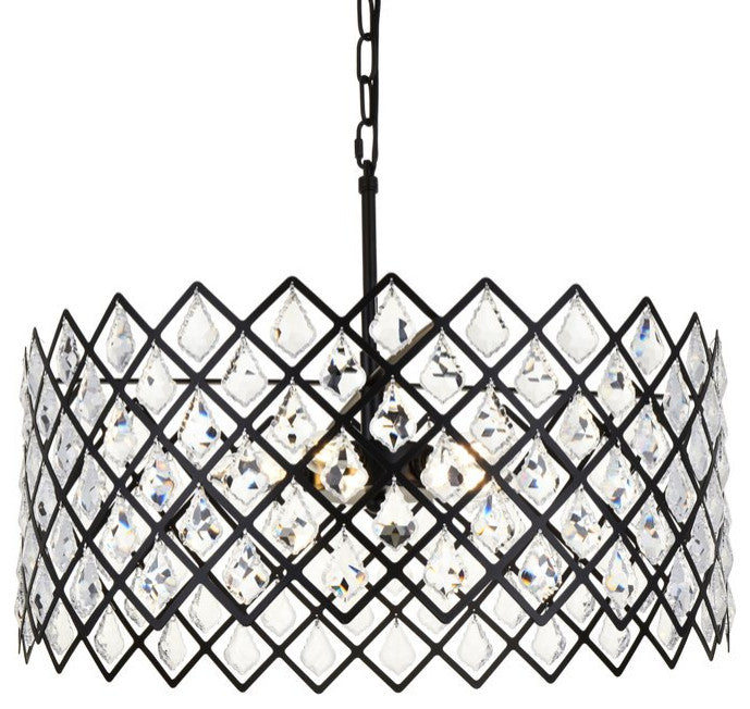 Lyla 21" Pendant, Black