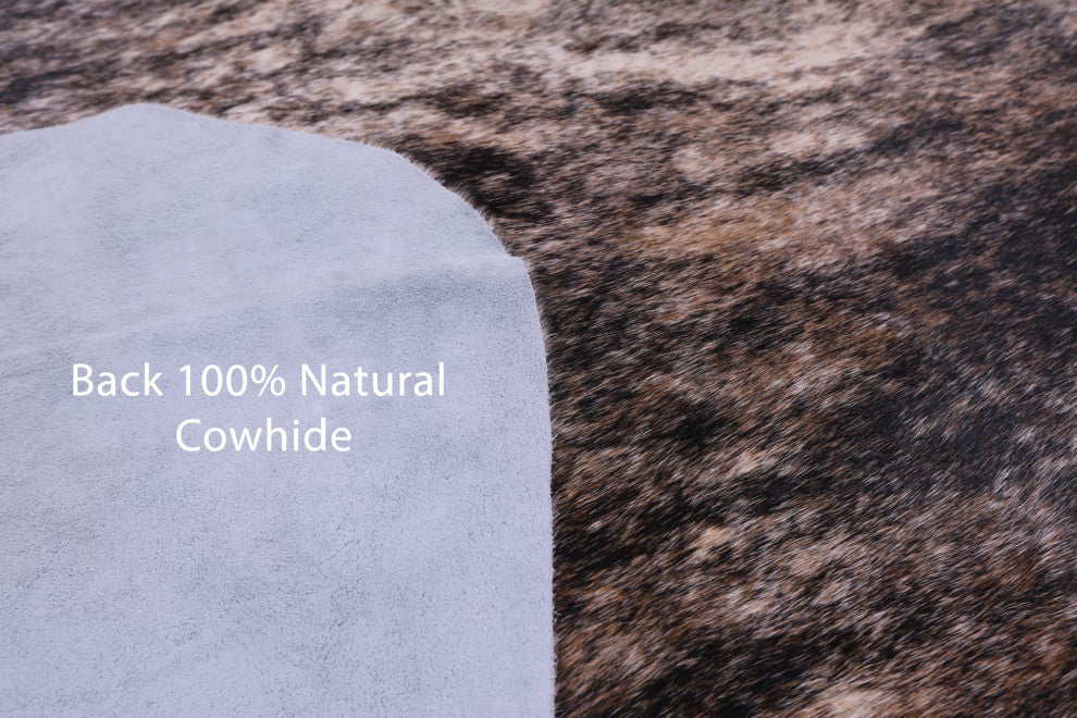 Brindle Natural Cowhide Rug 7' 1" X 6' 4" C2328