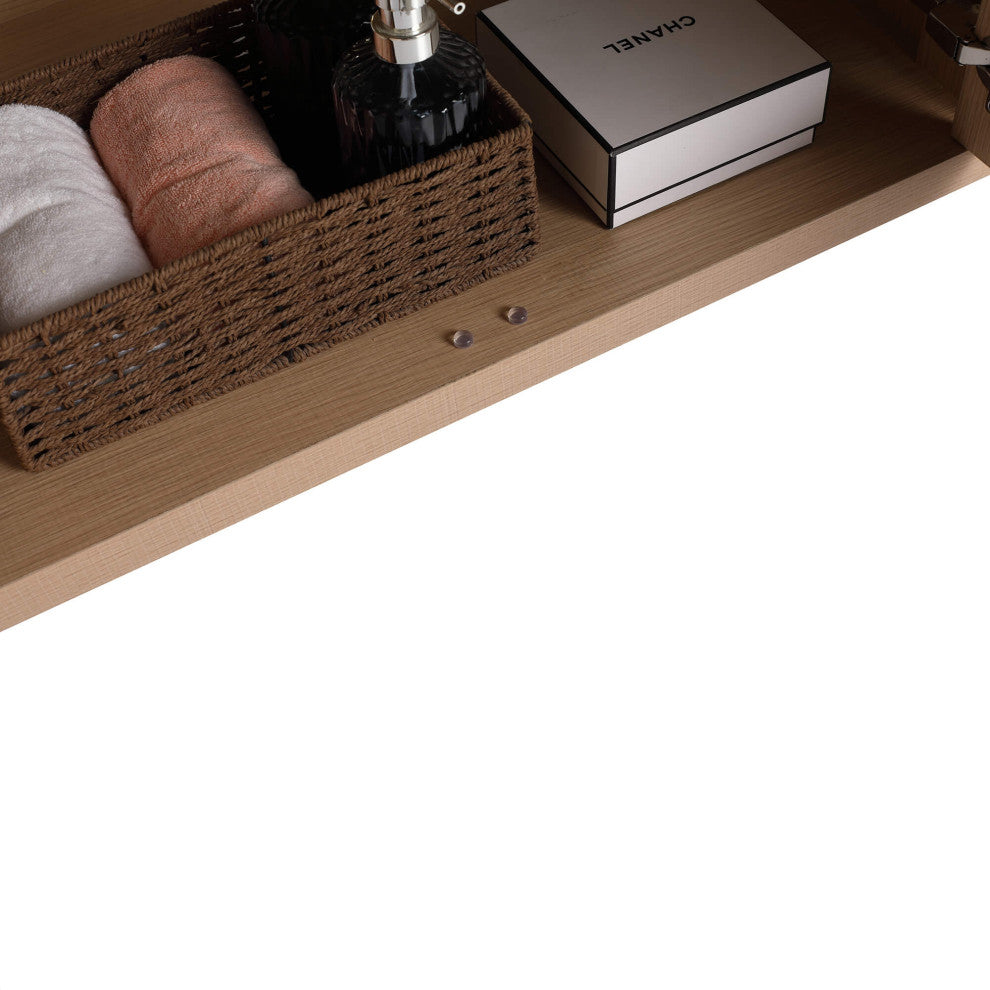 Fine Fixtures Kingsford Vanity Sink Included, White Oak, 30", Doors