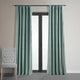 Signature Blackout Velvet Curtain Single Panel, Skylark Blue, 50"x96"