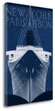 "Passage Atlantique Blueprint" By Wild Apple Portfolio, Gallery Wrap Canvas