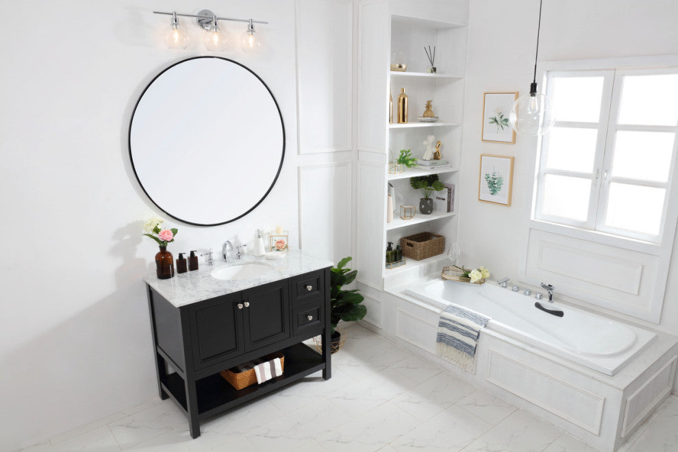 Matilda 42" Single Bathroom Vanity Set, Black