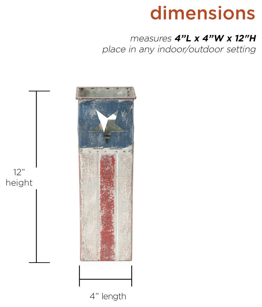 Small Patriotic Flower Planter