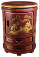 Japanese Stool, Red Landscape
