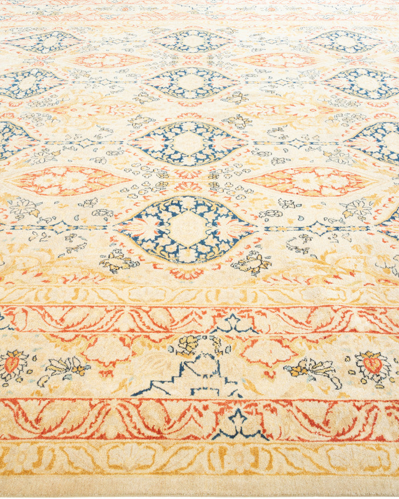 Mogul, One-of-a-Kind Hand-Knotted Area Rug Ivory, 9' 2" x 12' 3"