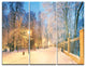 "Path in Mariinsky Garden" Photo Metal Wall Art, 3 Panels, 36"x28"
