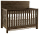 Dovetail 56"W Wood Convertible Crib, Graphite