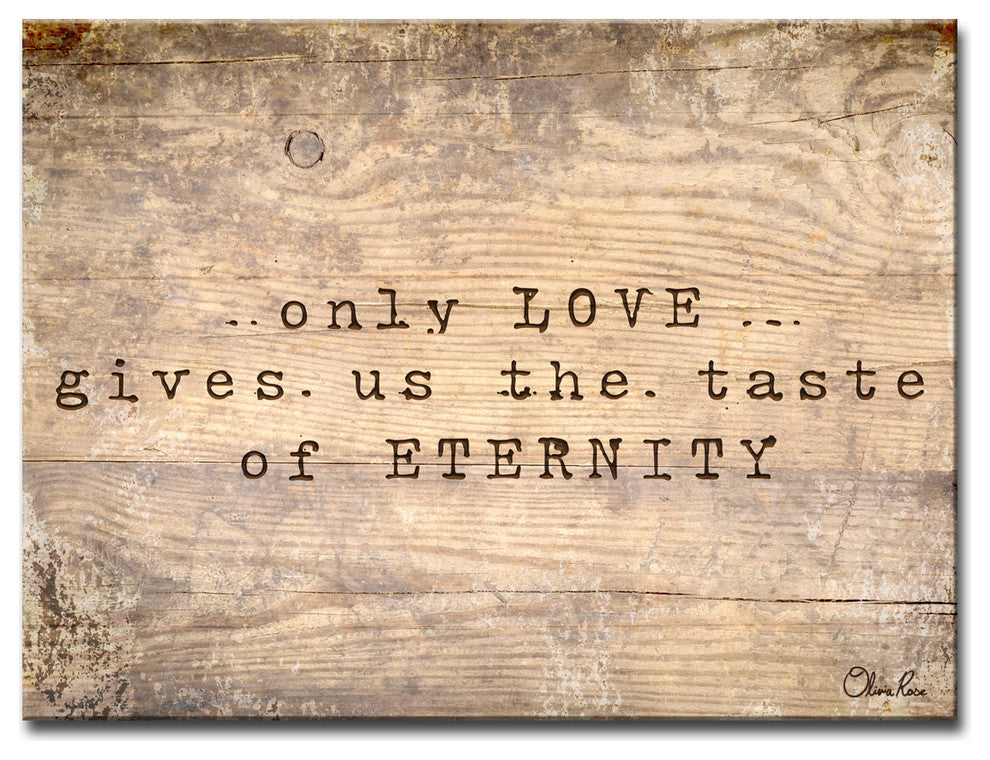 Ready2HangArt Inspirational 'Loving Eternity' Wrapped Canvas Wall Art