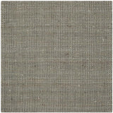 Safavieh Natural Fiber Nf730B Solid Color Rug, Grey, 9'x9'