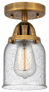 Small Bell Semi-Flush Mount, Brushed Brass, Seedy, Seedy