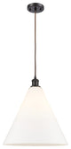 Innovations Lighting 516-1P-OB-GBC-161-LED Ballston Cone 1 Light 16" Pendant