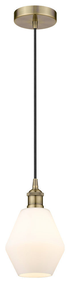 Innovations 616-1P-AB-G651-6 1-Light Mini Pendant, Antique Brass