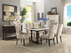 ACME Gerardo Arm Chair (Set-2), Beige Linen and Weathered Espresso