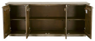 Archie Contemporary Solid Wood Sideboard Finished, North Creek Brown