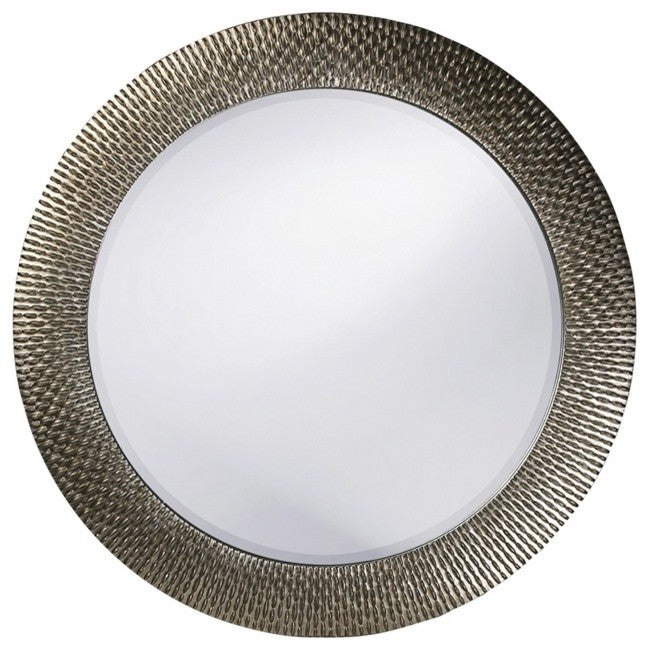 Howard Elliott Bergman Silver Round Mirror, Small