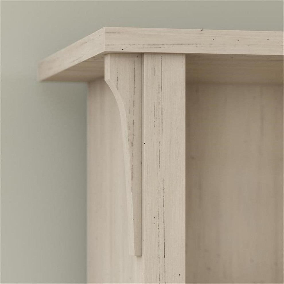 Salinas Hall Tree with Shoe Storage Bench in Antique White - Engineered Wood