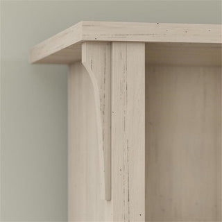 Salinas Hall Tree with Shoe Storage Bench in Antique White - Engineered Wood
