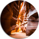 Antelope Canyon In Sunshine, Landscape Photo Round Wall Art, 11"