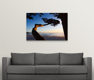 Carmel Sunset 1 Wrapped Canvas Art Print, 48"x32"x1.5"
