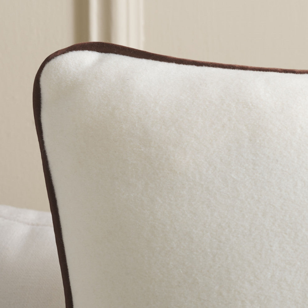 Safavieh Alaia Pillow, Ivory/Brown