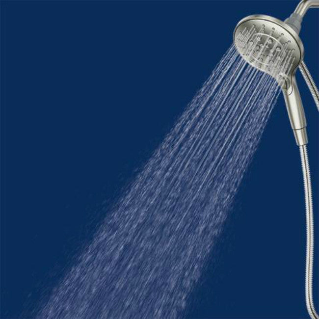 MoenÂ® 26112SRN Engage 6-function Spray Head Hand Held Showerhead, Brush Nickel