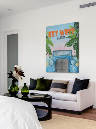 "Key West Poster" Painting Print on Wrapped Canvas, 20x30