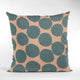 Plutus Blue Dots Luxury Throw Pillow, 24"x24"