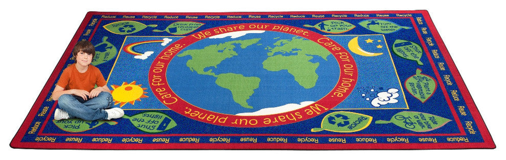 Earth Educational World Rug