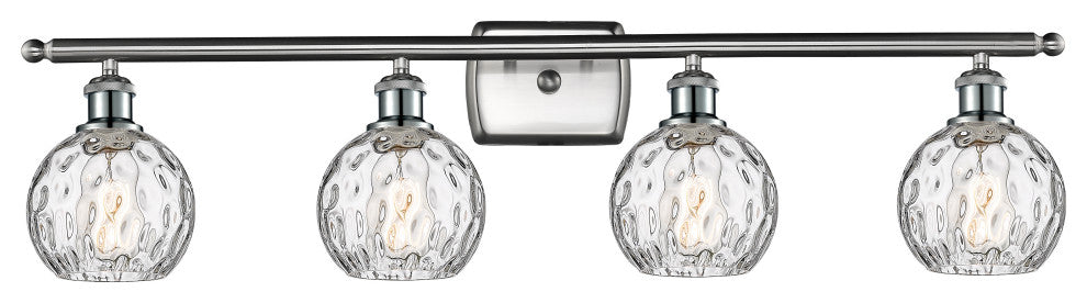 Innovations 516-4W-SN-G1215-6 4 Light Bath Vanity Light, Brushed Satin Nickel